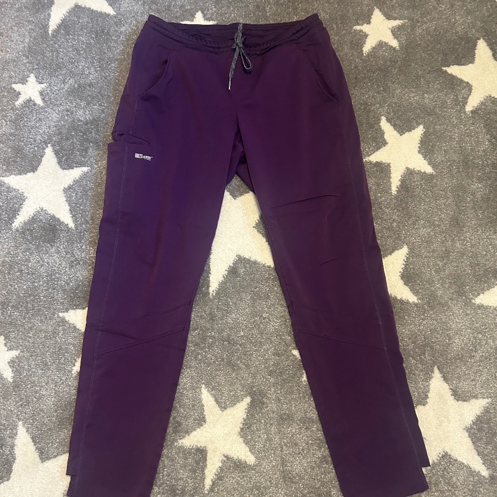 Purple Grey’s Anatomy scrub pants
